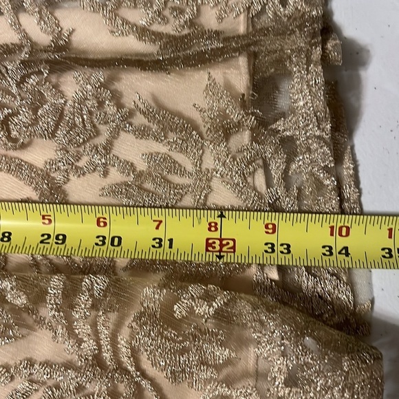 Speechless fit and flare gold lace dress., sz11 - Picture 8 of 12
